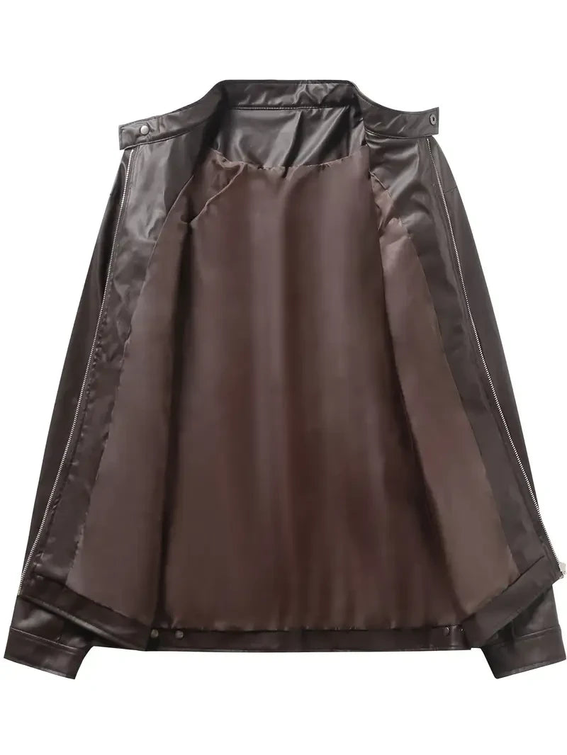 Ultra-Premium Leather Jacket Dual Zip Chest— Detroit Lions SPTSLJ002