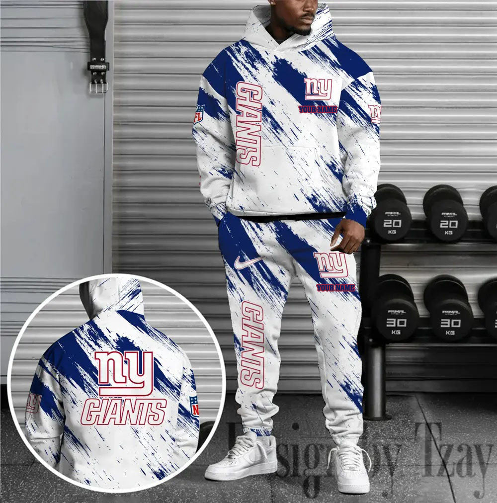 New York Giants Combo Hoodie And Sweatpants Gift For Fan AZHD1377