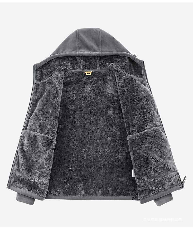 Detroit Lions Fleece Fashion Hooded Jacket Outdoor SPTFFHJ011