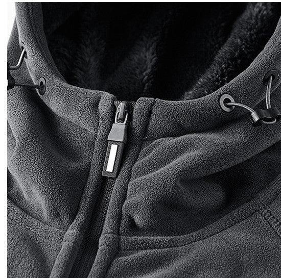 Detroit Lions Fleece Fashion Hooded Jacket Outdoor SPTFFHJ011