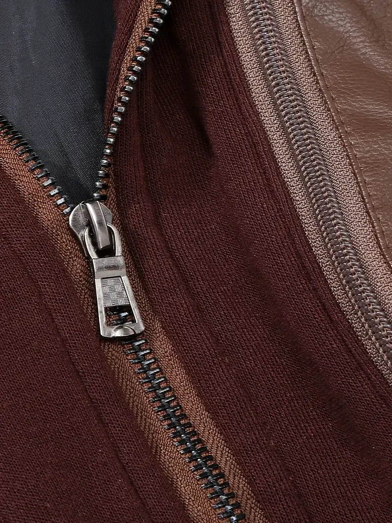 Premium & Ultra-Thick Leather Jacket with Fleece Hood - Washington Commanders VA2123