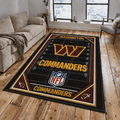 Washington Commanders Rug Living Room Floor Decor Fan Gifts VA6033