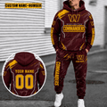 Washington Commanders Personalized Combo Hoodie And Sweatpants Gift For Fan VAN3130
