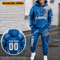 Detroit Lions Personalized Combo Hoodie And Sweatpants Gift For Fan VAN40037