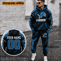 Detroit Lions Personalized Combo Hoodie And Sweatpants Gift For Fan VAN8212