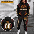 Washington Commanders Personalized Combo Hoodie And Sweatpants Gift For Fan VAN44121