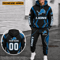 Detroit Lions Personalized Combo Hoodie And Sweatpants Gift For Fan VAN44122