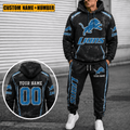 Detroit Lions Personalized Combo Hoodie And Sweatpants Gift For Fan VAN77171