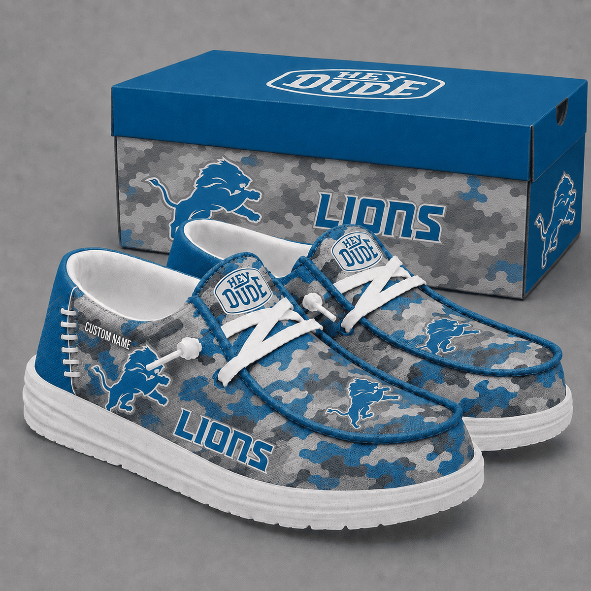 Detroit Lions Personalized | Premium Loafer Shoes - VA23664