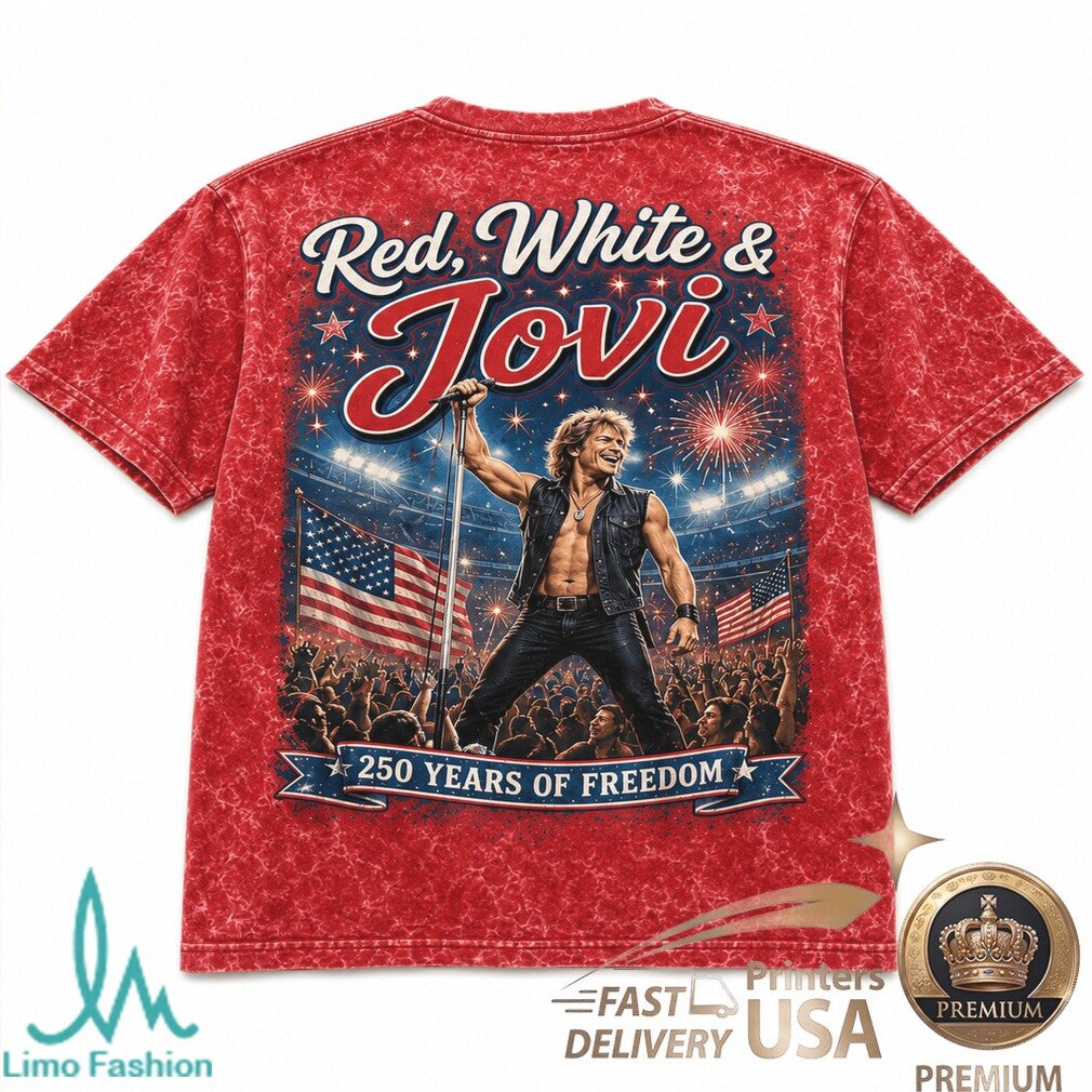 Bon Jovi America 250 Years Of Freedom Vintage Style Shirt - Limotees LLC