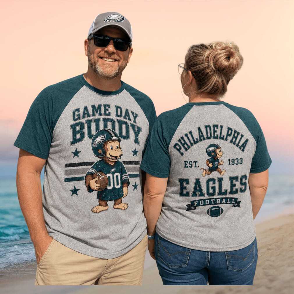 Philadelphia Football Monkey Mascot Game Day Raglan Shirt
