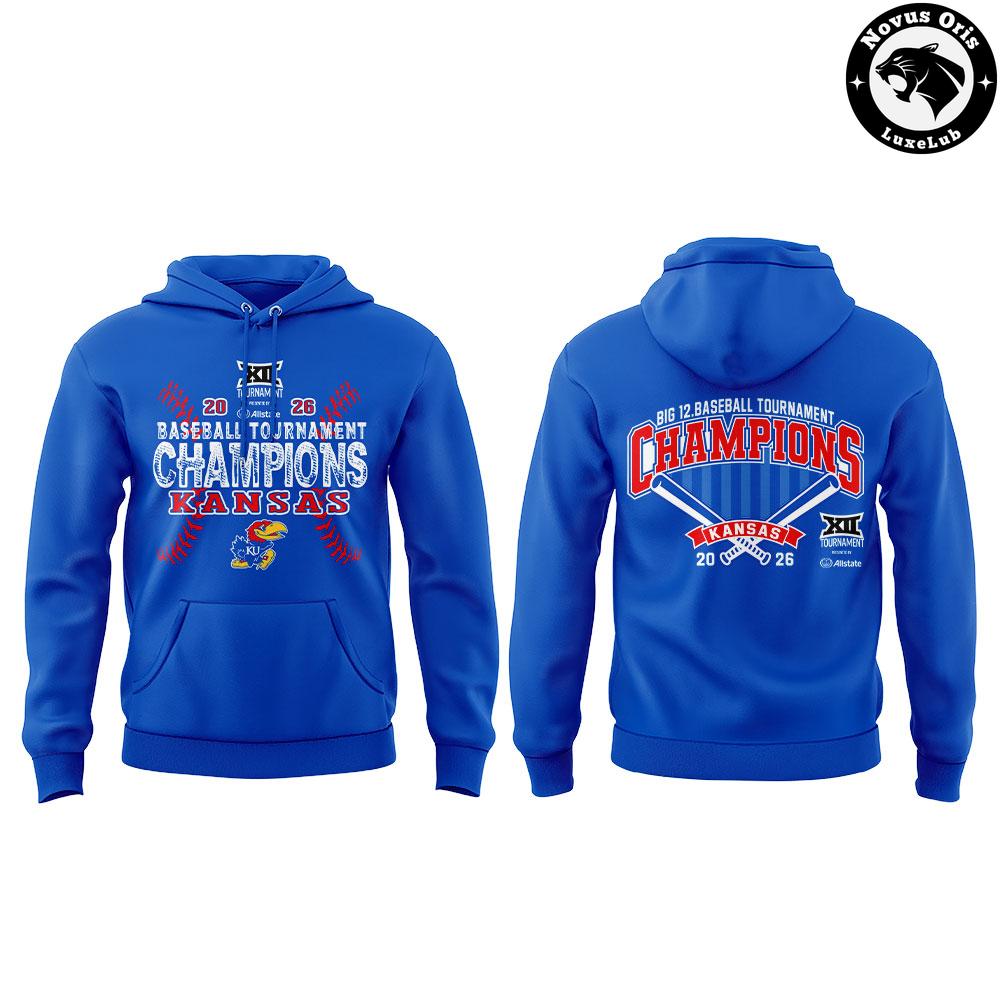 2026 Kansas Big 12 Baseball Tournament Champions Hoodie - NovusOris Best Merch For Fans