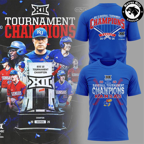 2026 Kansas Big 12 Baseball Tournament Champions T-Shirt - NovusOris Best Merch For Fans
