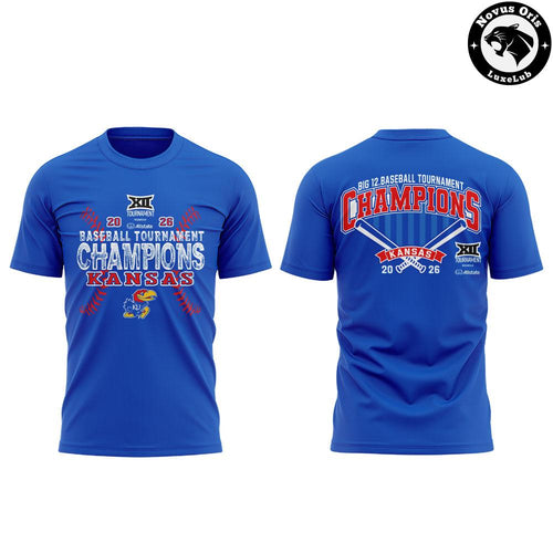 2026 Kansas Big 12 Baseball Tournament Champions T-Shirt - NovusOris Best Merch For Fans