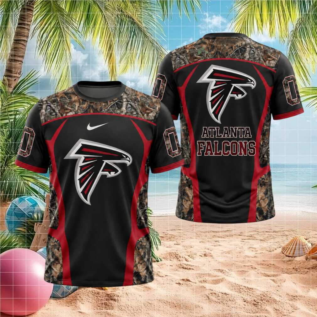 Atlanta Falcons Camo Pattern Logo Sports Performance Shirt - Limotees LLC