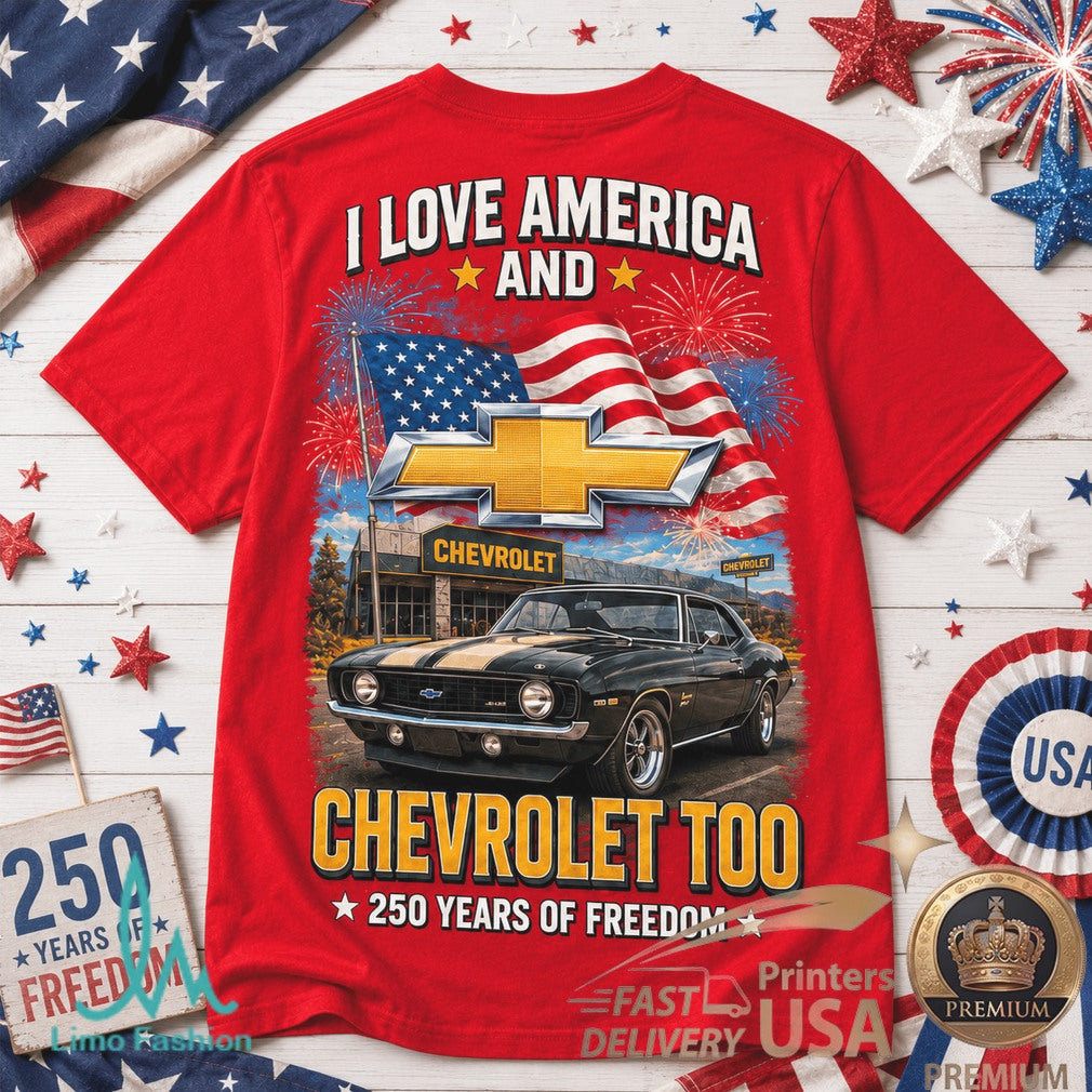 Chevrolet America 250 Years of Freedom Classic Truck Shirt - Limotees LLC