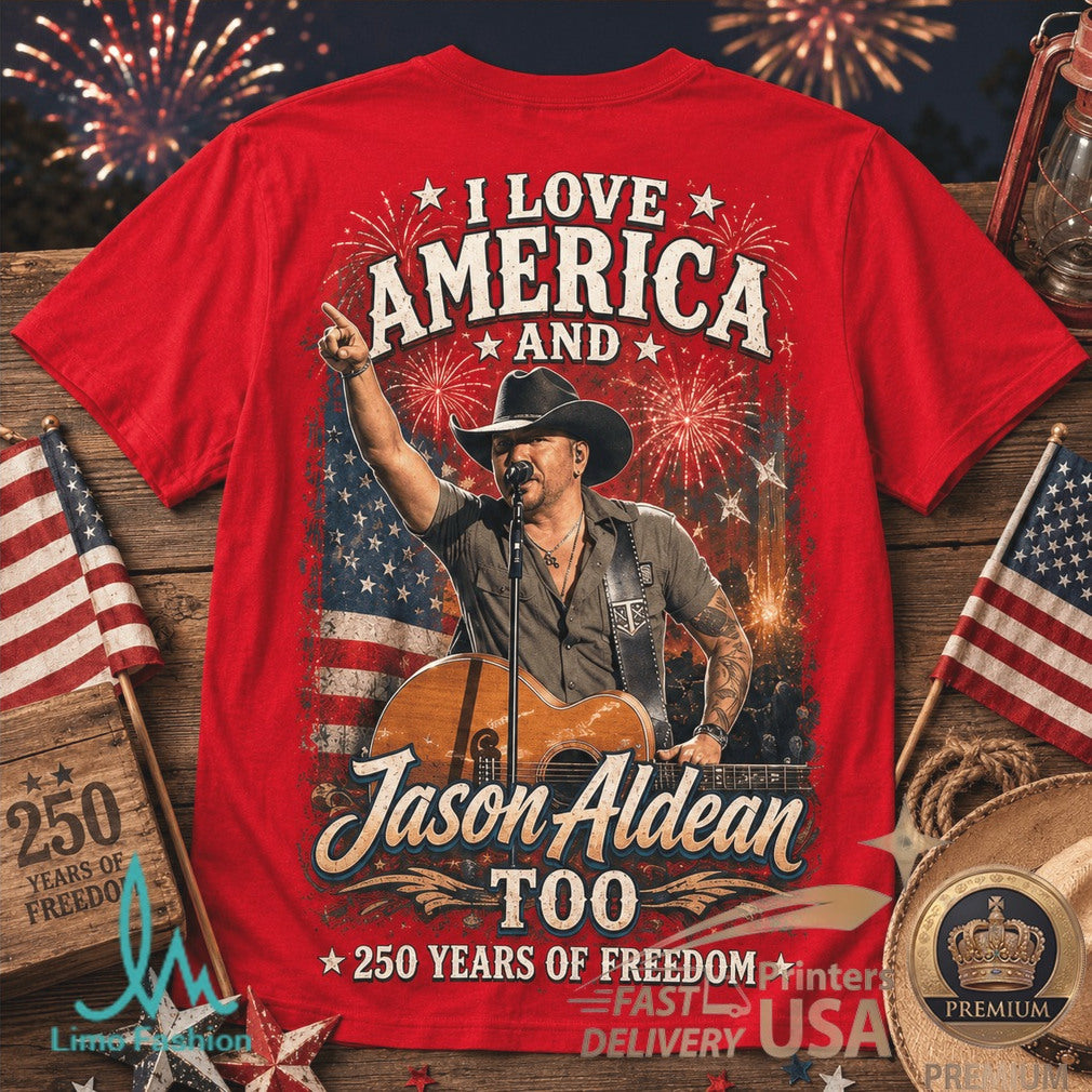Jason Aldean America 250 Years Of Freedom Country Music Shirt - Limotees LLC