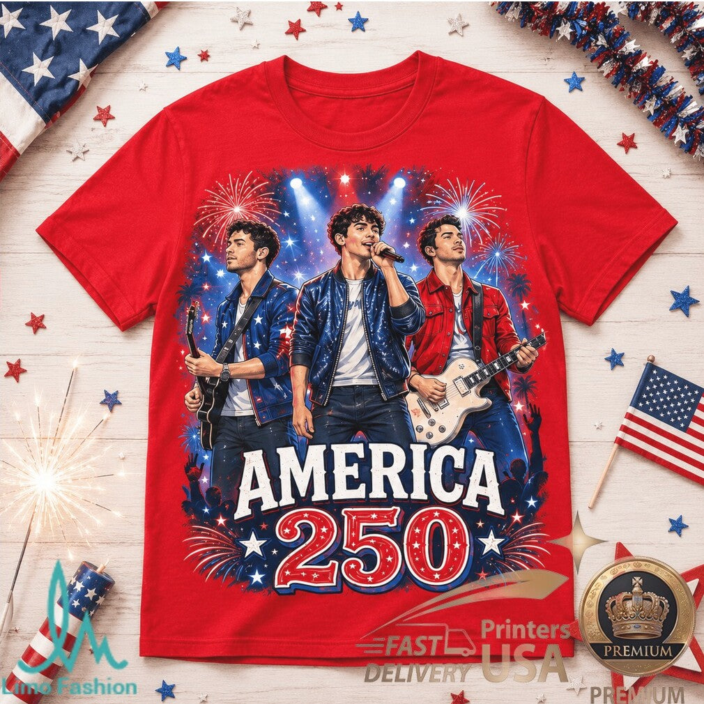Jonas Brothers America 250 Years Of Freedom Music Shirt - Limotees LLC