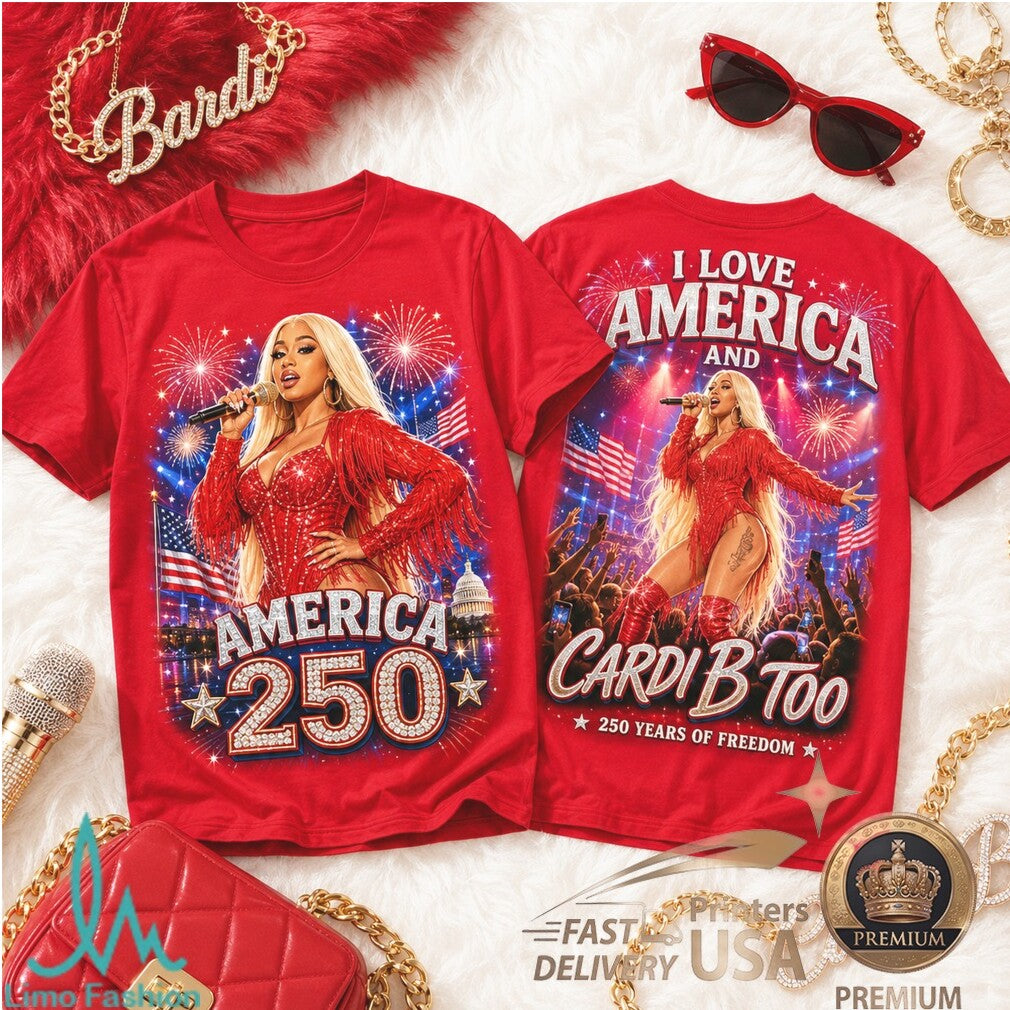 Cardi B Patriotic Concert 250 Years Of Freedom Pop Star Shirt - Limotees LLC
