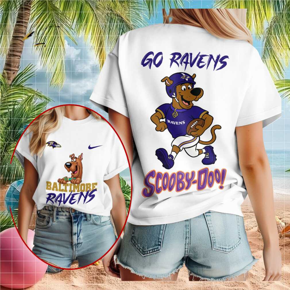 Baltimore Ravens Scooby Doo Football Cartoon Character Shirt