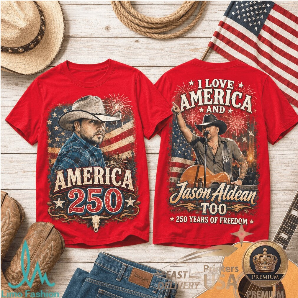Jason Aldean America 250 Years Of Freedom Country Music Shirt - Limotees LLC