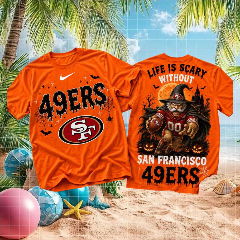 San Francisco 49ers Halloween Witch Football Scary Shirt