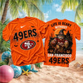 San Francisco 49ers Halloween Witch Football Scary Shirt