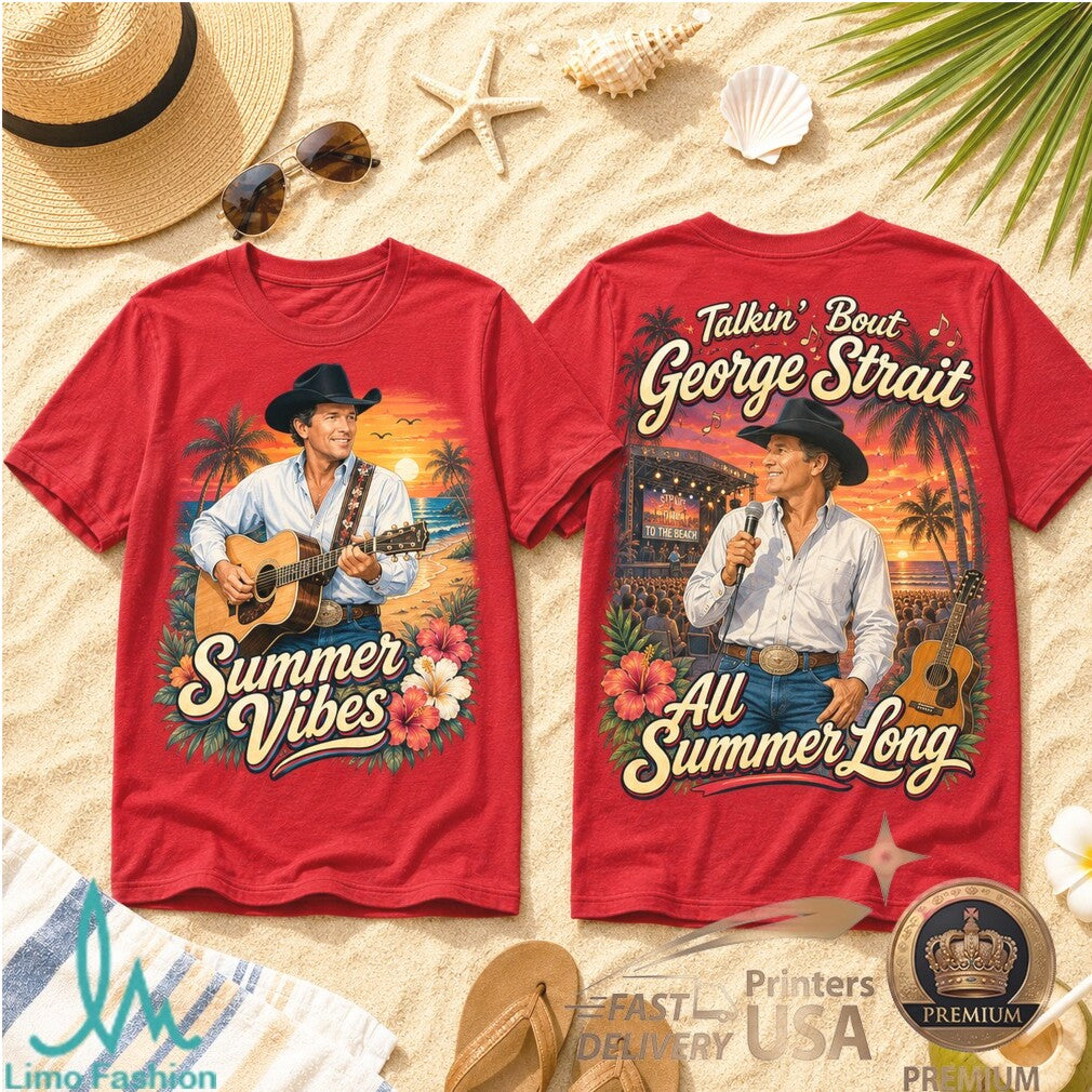 George Strait Summer Vibes Country Music Beach Concert Shirt - Limotees LLC