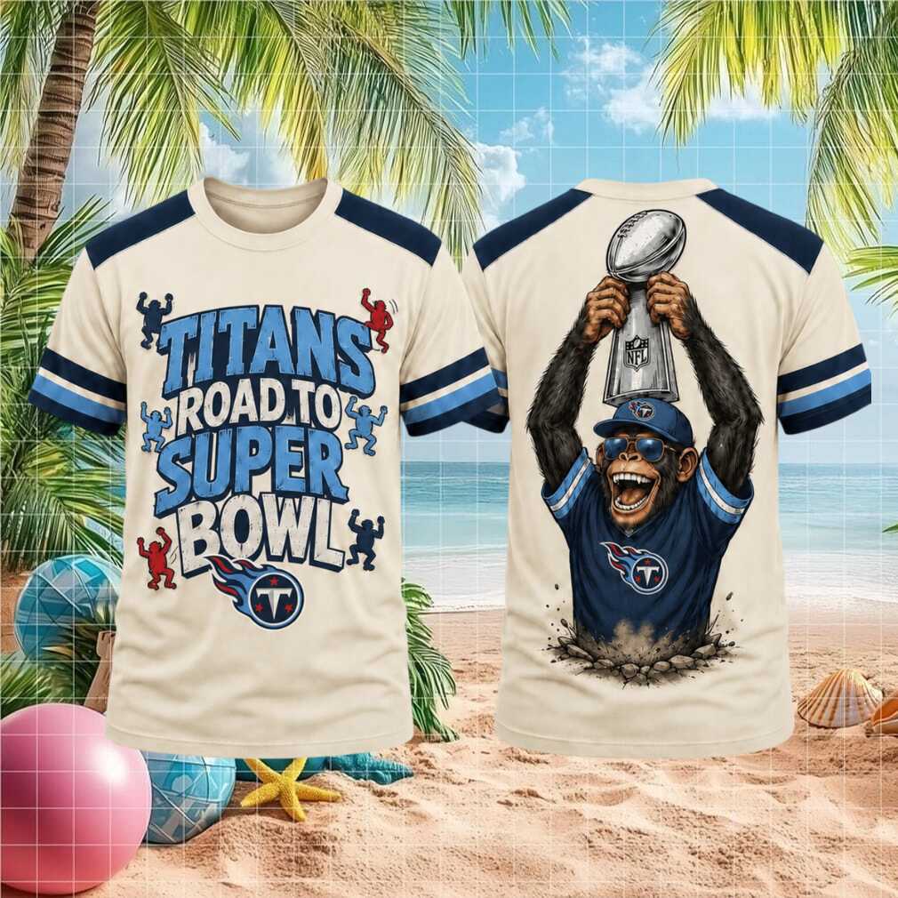 Tennessee Titans Road To Super Bowl Football Monkey Shirt