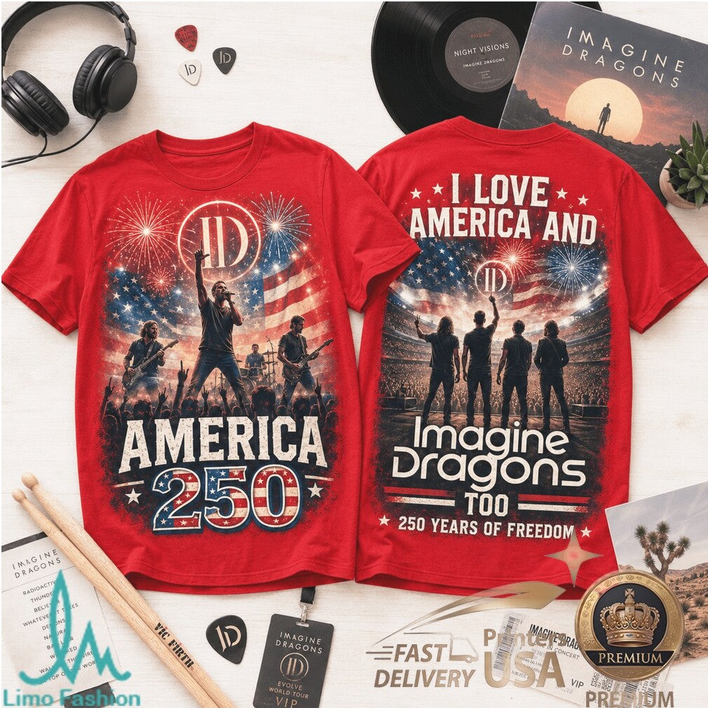 Imagine Dragons America 250 Years Of Freedom Graphic Shirt - Limotees LLC