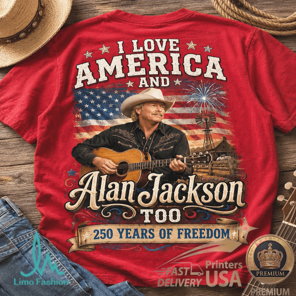 Alan Jackson America 250 Years of Freedom Patriotic Country Shirt - Limotees LLC