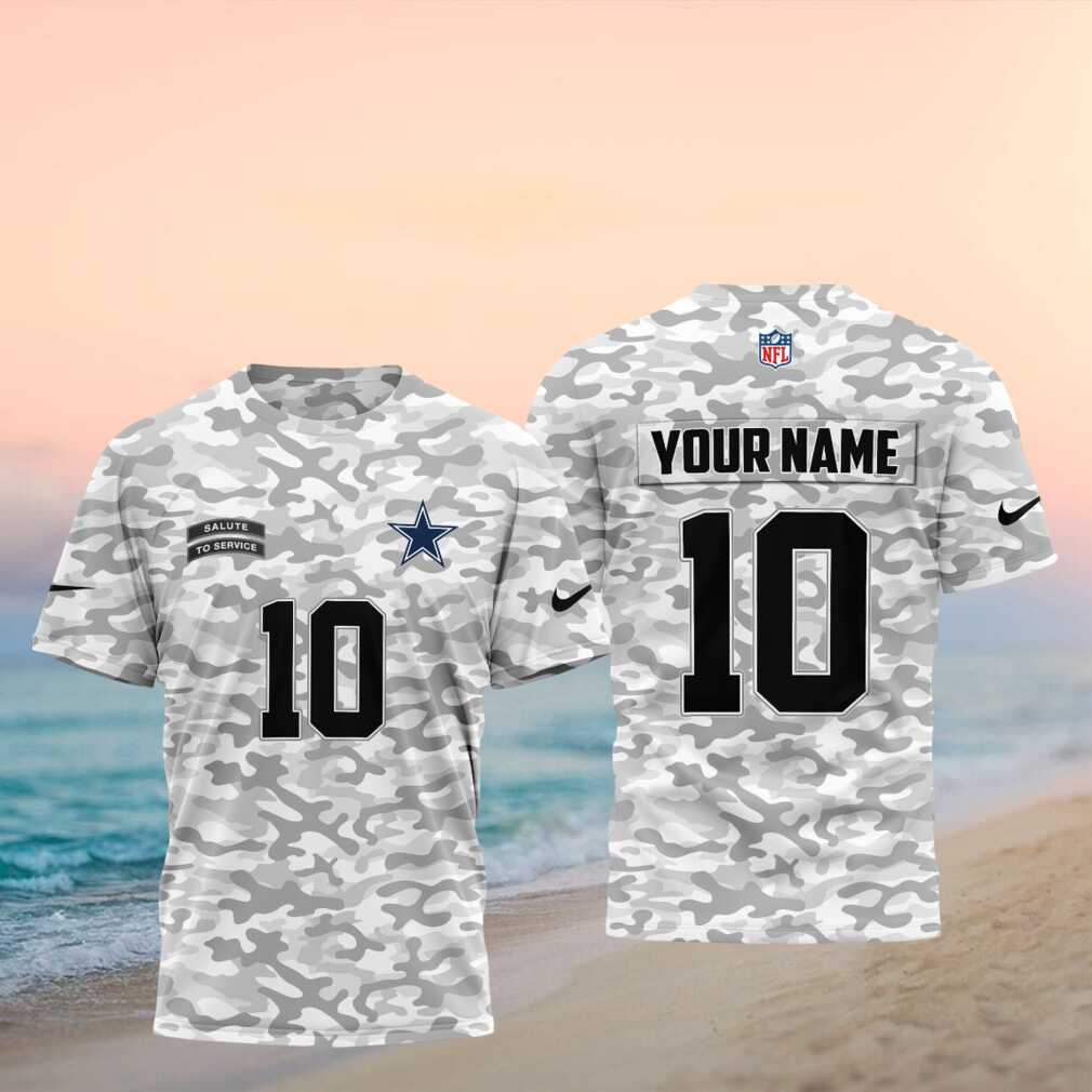Dallas Cowboys Football Salute to Service Camo Shirt