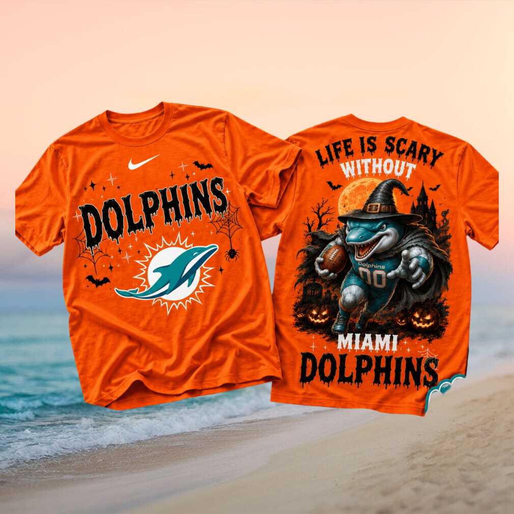 Miami Dolphins Mascot Witch Halloween Football Shirt