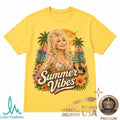 Dolly Parton Summer Vibes Tropical Country Music Concert Shirt