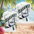Seattle Seahawks Football Field Goal Splatter Design Shirt