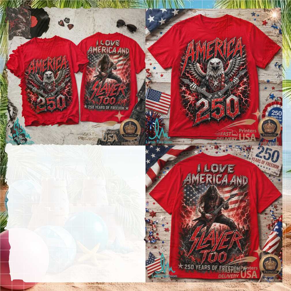 Slayer America 250 Years Of Freedom Heavy Metal Patriotic Shirt - Limotees LLC