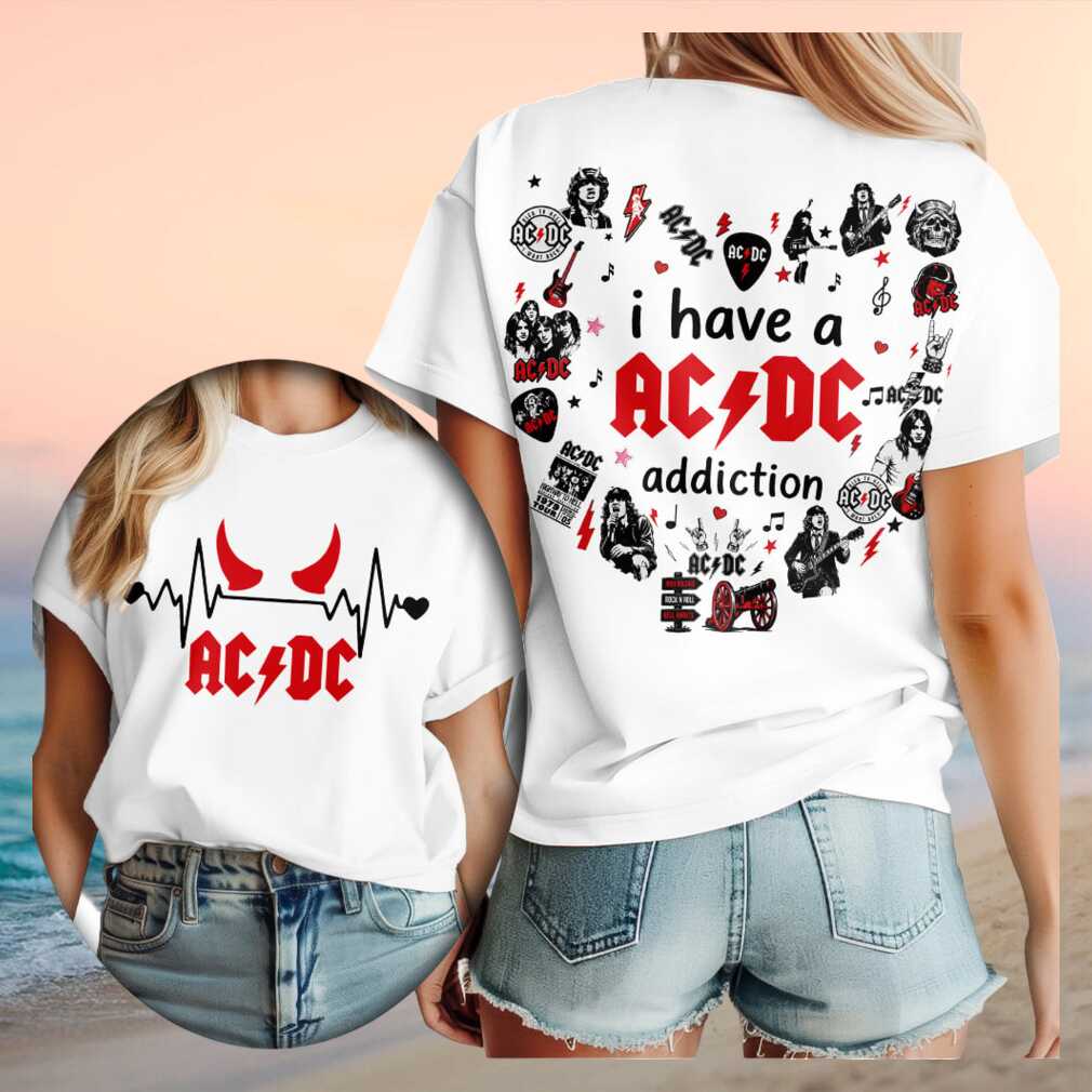 AC DC Addiction Rock Band Music Tour Concert Retro Style Shirt - Limotees LLC