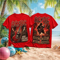 AC DC High Voltage Forever Rock The Night With Thunder Concert Shirt