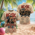 ACDC America 250 Years Of Freedom Rock Band Shirt - Limotees LLC