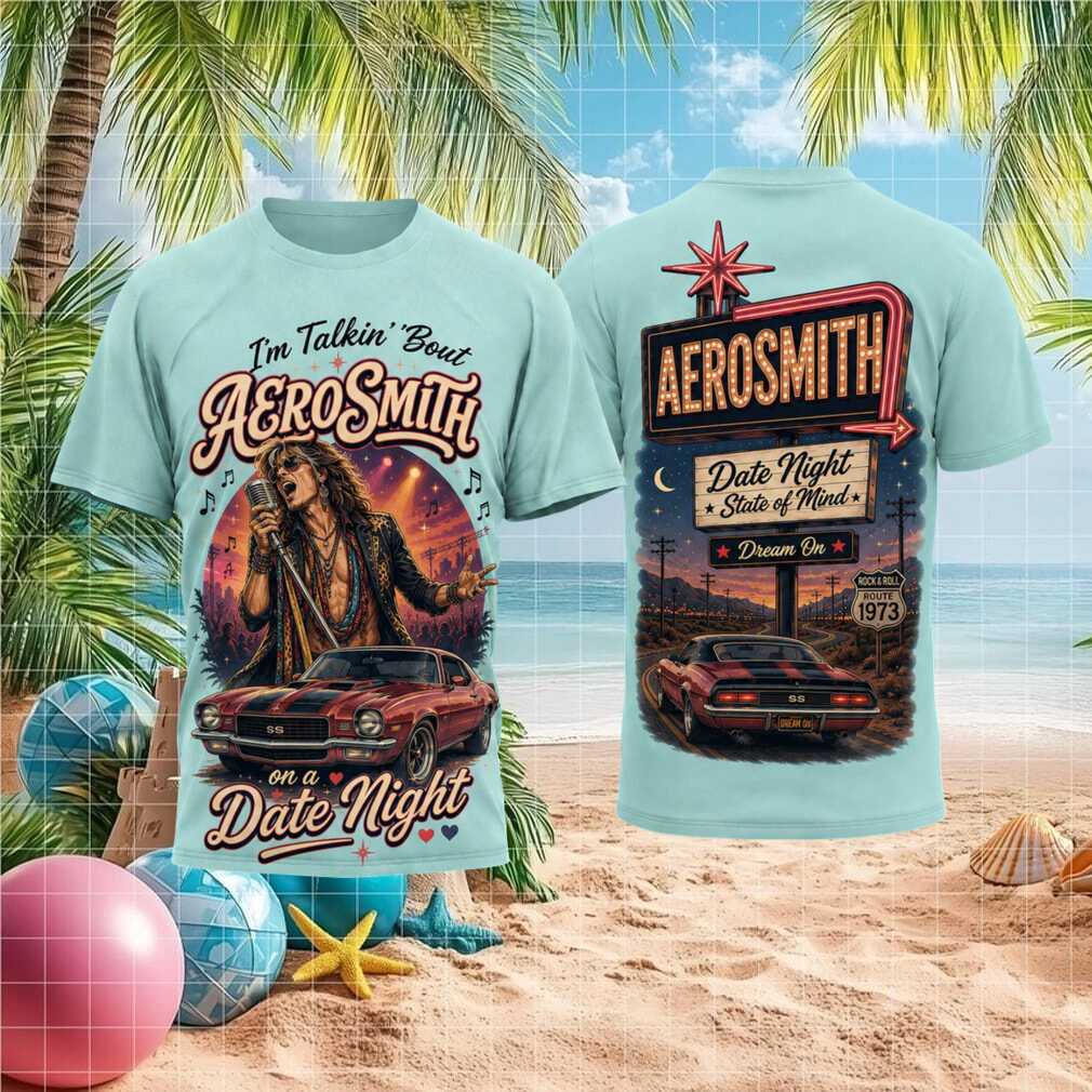 Aerosmith On A Date Night Dream On Rock Band Graphic Shirt - Limotees LLC
