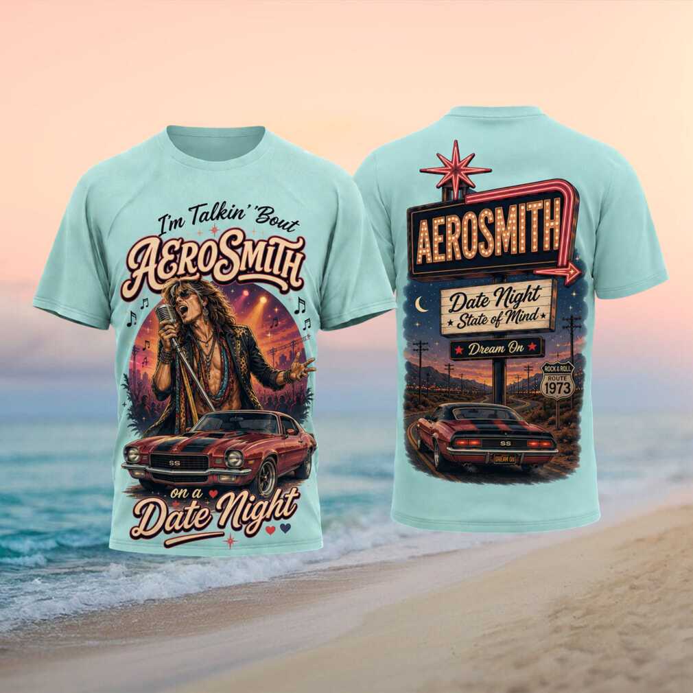 Aerosmith On A Date Night Dream On Rock Band Graphic Shirt - Limotees LLC