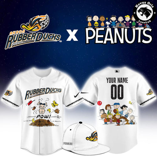 Akron RubberDucks x Peanuts Night Limited Edition Baseball Jersey - NovusOris Best Merch For Fans