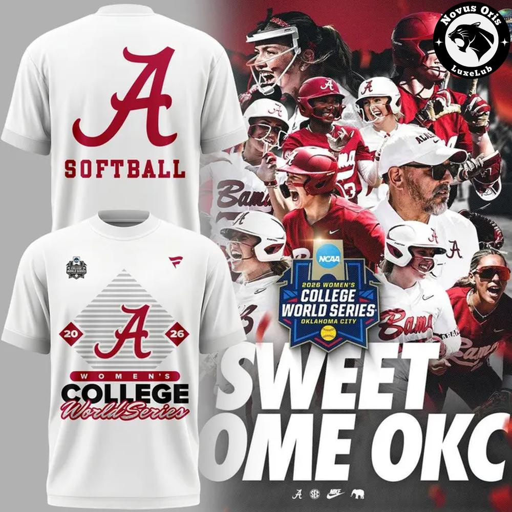 Alabama Crimson Tide 2026 NCAA Softball WCWS T-Shirt - NovusOris Best Merch For Fans