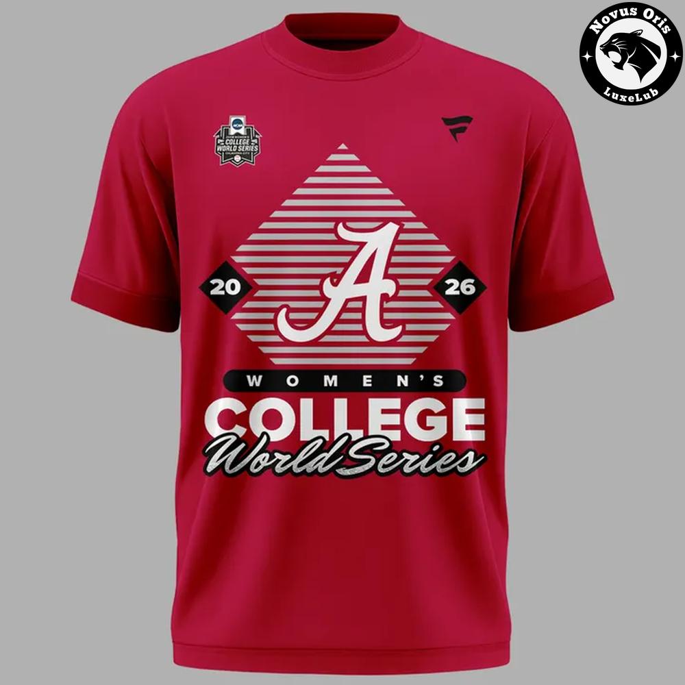Alabama Crimson Tide 2026 NCAA Softball WCWS T-Shirt - NovusOris Best Merch For Fans