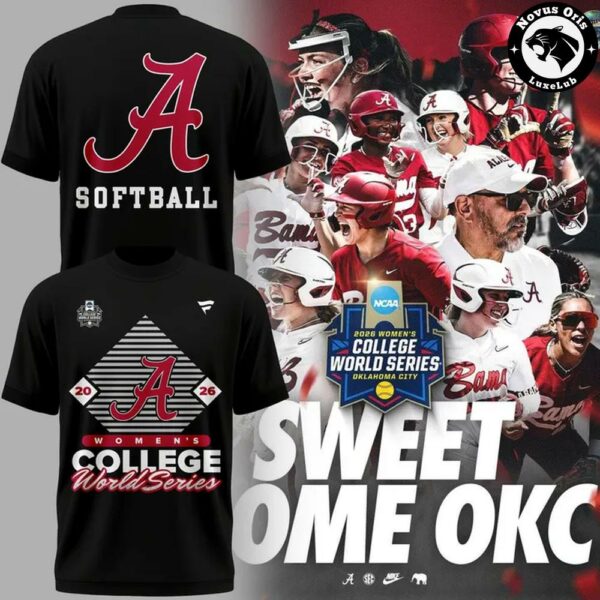 Alabama Crimson Tide 2026 NCAA Softball WCWS T-Shirt - NovusOris Best Merch For Fans