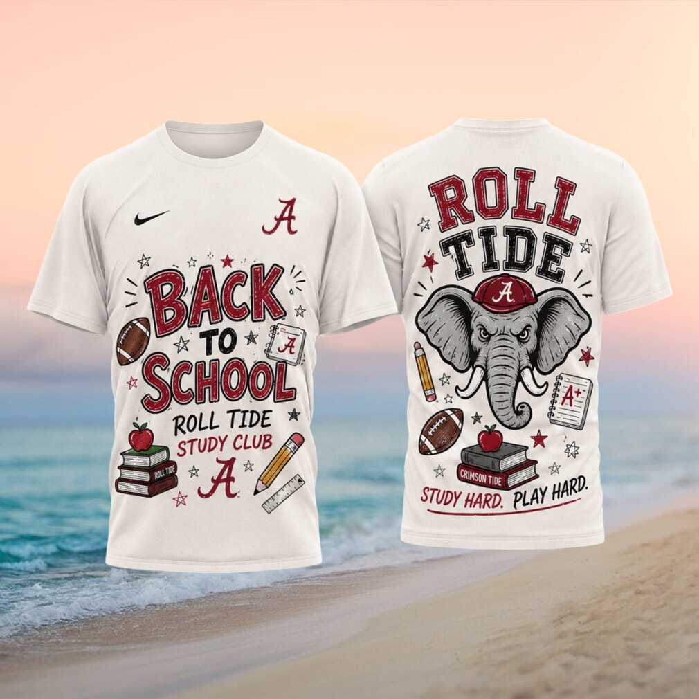 Alabama Crimson Tide Mascot Back To School Study Shirt