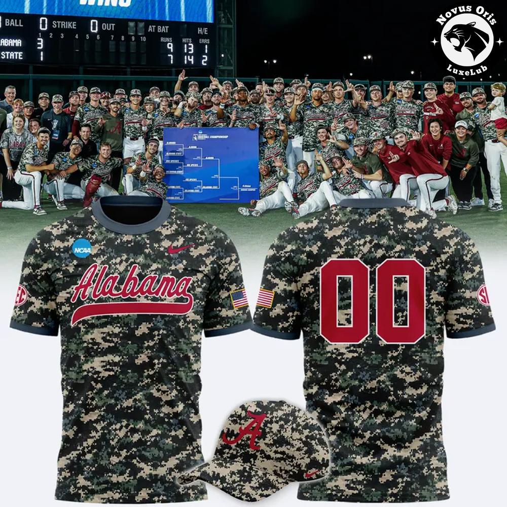 Alabama Crimson Tide Military Appreciation NCAA Camo T-Shirt - NovusOris Best Merch For Fans