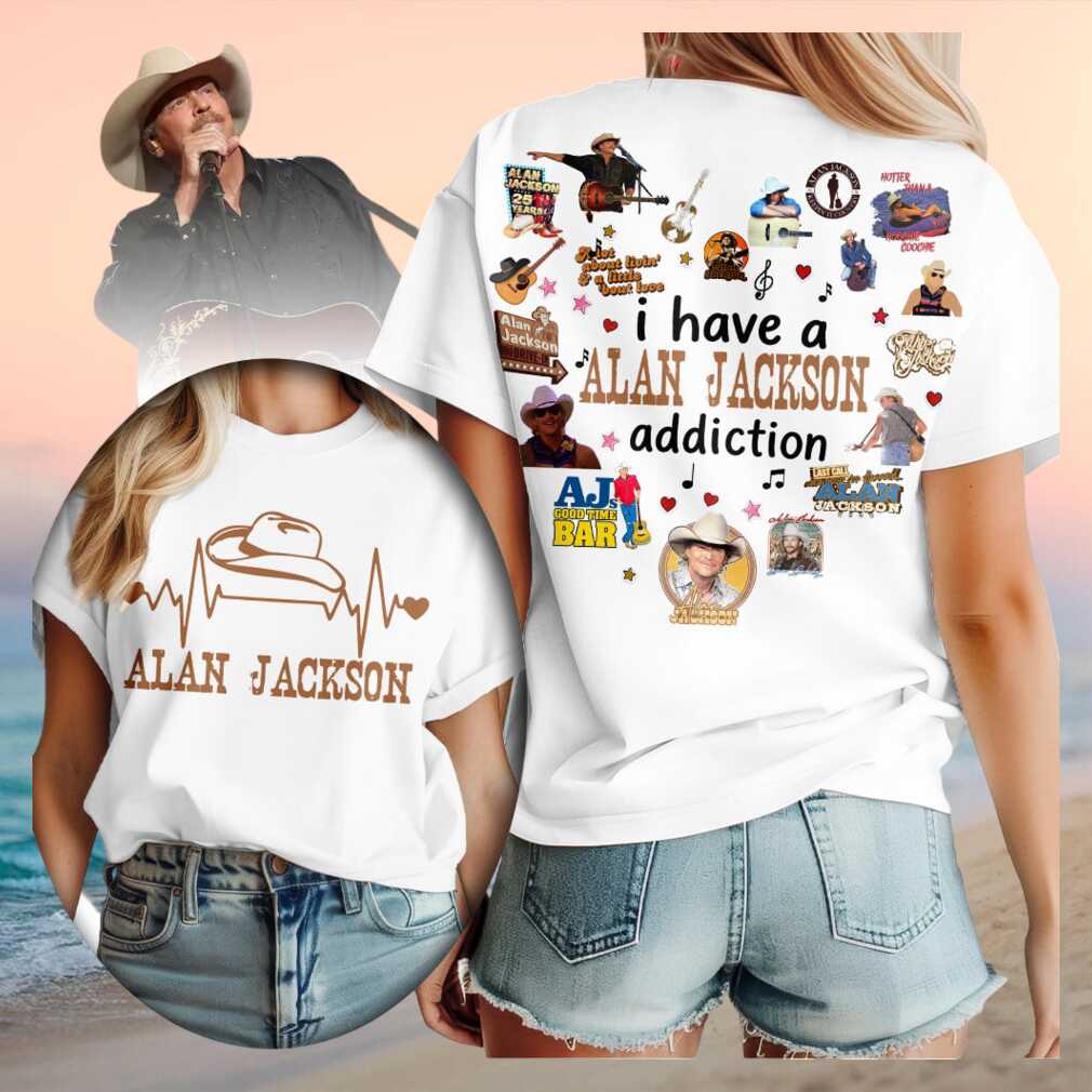 Alan Jackson Country Music Addiction Graphic Shirt - Limotees LLC