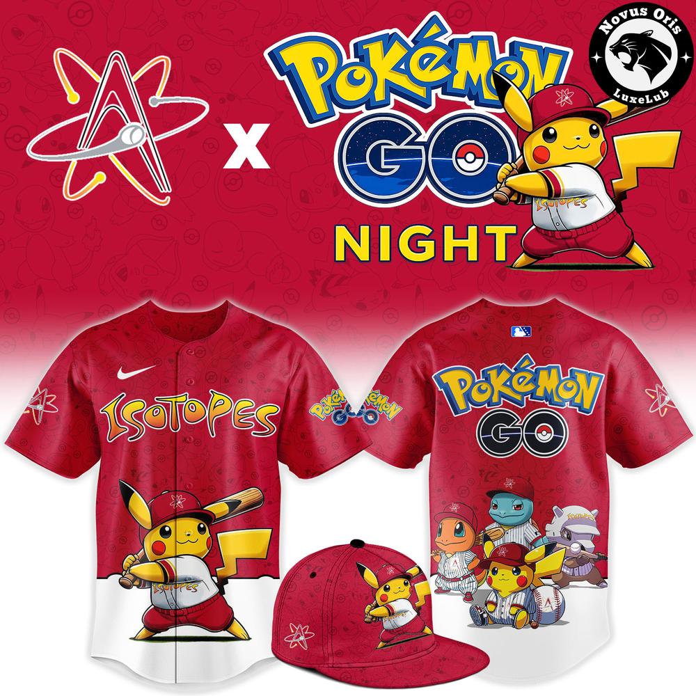 Albuquerque Isotopes x Pokemon GO Night Limited Edition Baseball Jersey - NovusOris Best Merch For Fans