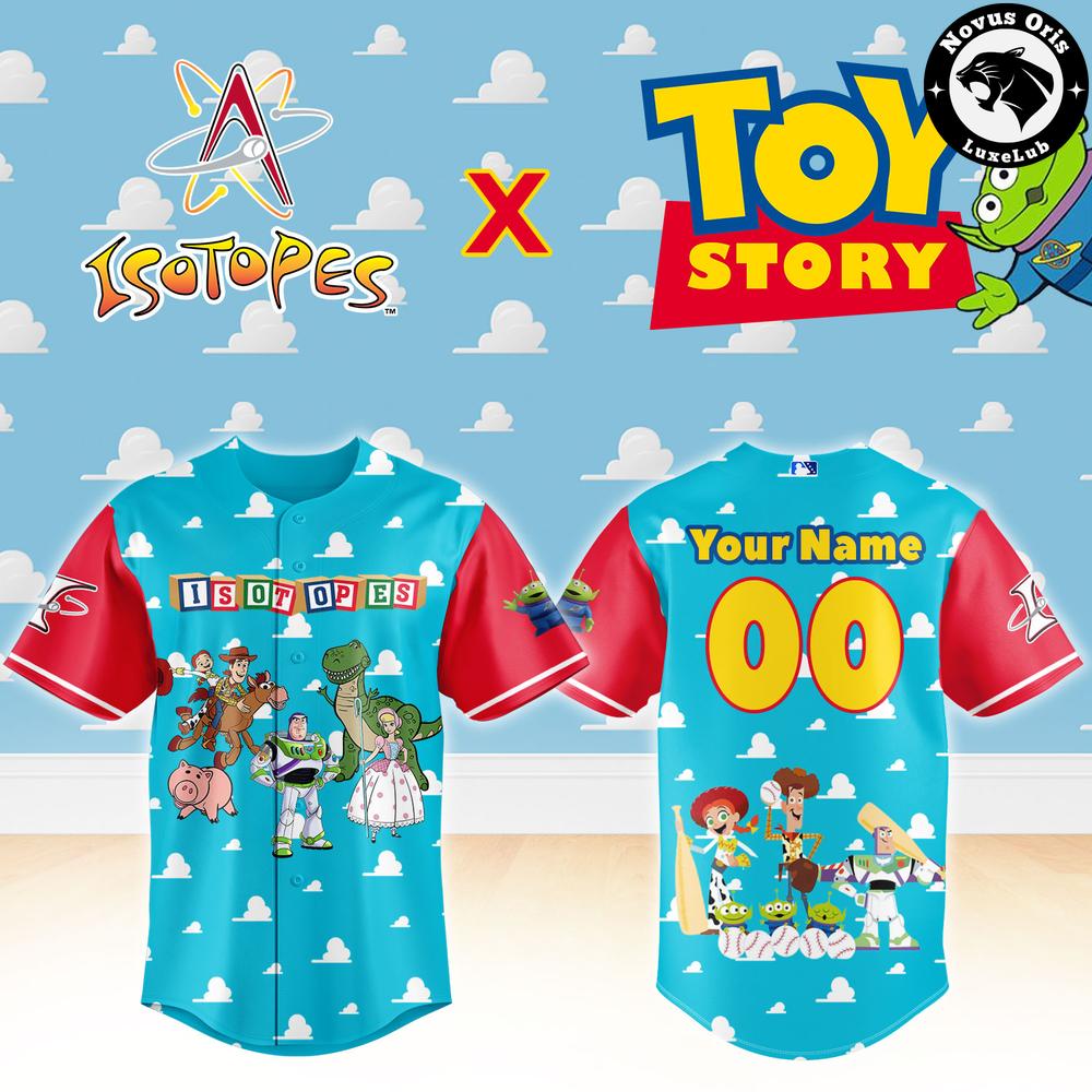 Albuquerque Isotopes x Toy Story Night Woody Buzz Lightyear Custom Baseball Jersey - NovusOris Best Merch For Fans